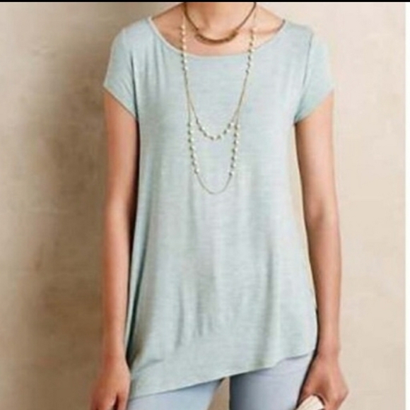 Anthropologie Tops - Super Comfy Anthro Bordeaux Asymmetrical Top